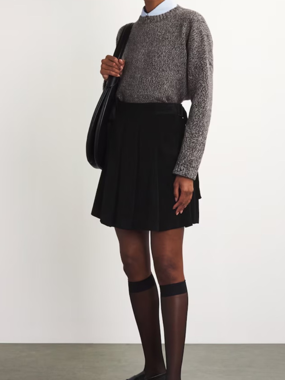 NWT Weekend Max Mara Zucca Pleated Corduroy Skirt Size 4 Black